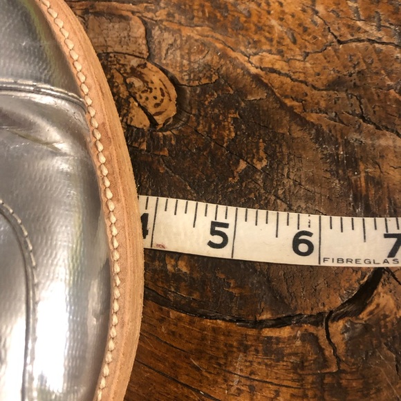 Chanel Silver Lace Up Flats size 39 - Picture 9 of 10